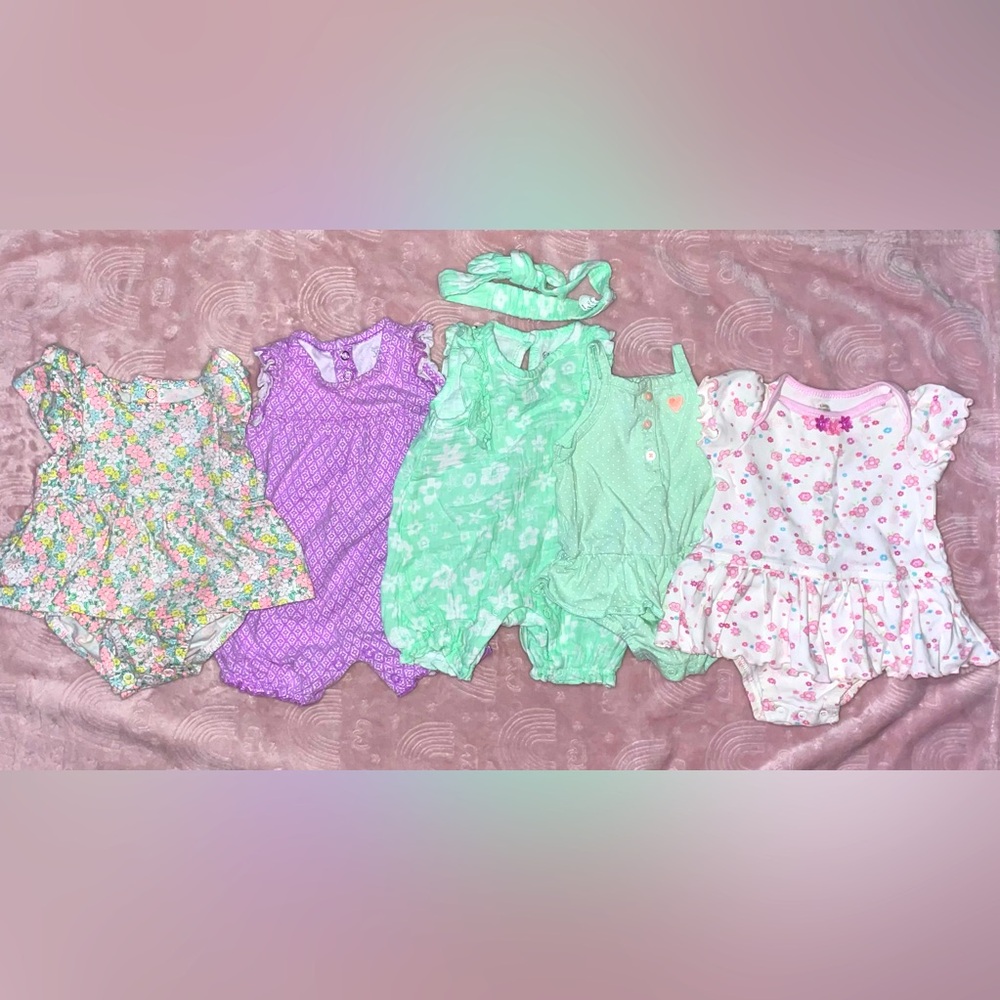 (5) 3month baby onesies